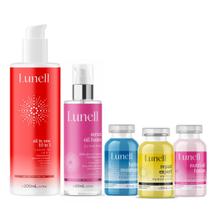 Kit Cronograma Capilar Lunell + Leave - in 10x1 + Sérum (5 Produtos) Kit Cronograma Capilar Lunell + Leave - in 10x1 + Sérum (5 Produtos)