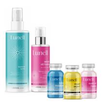 Kit Cronograma Capilar Lunell + Leave-in Spray + Sérum Kit Cronograma Capilar Lunell + Leave-in Spray + Sérum