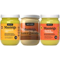 Kit Cronograma Capilar Manteiga Soft Hair Completo Mascara Karite + Banana + Tutano 220g