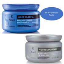 Kit cronograma capilar: mascara hair-plastia + nutri diamond