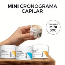 Kit Cronograma Capilar Mini Gaboni 3 Máscaras 30g - Hidratação Nutrição Reconstrução Kit Cronograma Capilar Mini Gaboni 3 Máscaras 30g - Hidratação Nutrição Reconstrução