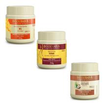 Kit cronograma capilar Nutrição Mel + Tutano + Umectante 250 gr