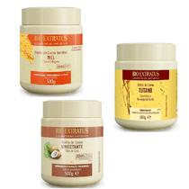 Kit cronograma capilar Nutrição Mel + Tutano + Umectante 500 gr