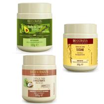 Kit cronograma capilar Nutrição Tutano + Pós Química + Umectante 500 gr