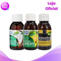 Kit Cronograma Capilar Óleo de Coco + Abacate + Queratina 60ml Kit Cronograma Capilar Óleo de Coco + Abacate + Queratina 60ml