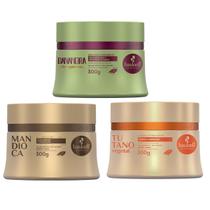 Kit Cronograma Capilar Para Cabelos Quimicamente Tratados 3X 300g