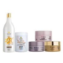 Kit Cronograma Capilar + Pó Descolorante Master +Ox De 30Vol