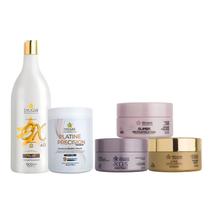 Kit Cronograma Capilar + Pó Descolorante Master +OX de 40Vol