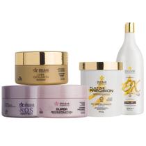 Kit Cronograma Capilar + Pó Descolorante White + Ox 10 Vol Kit Cronograma Capilar + Pó Descolorante White + Ox 10 Vol