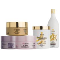 Kit Cronograma Capilar + Pó Descolorante White + Ox 40 Vol