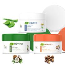 KIT CRONOGRAMA CAPILAR, PROFISSIONAL máscara de hidratação, reconstrução e nutrição. Tratamento Orgânico.