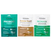 Kit Cronograma Capilar Profissional Premium Prohall 50g Cada