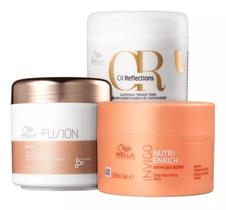 Kit Cronograma Capilar Wella 150ml (3 Produtos)