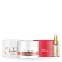 Kit Cronograma Fusion 150ml + Brilliance 150ml + Oil 150ml + Óleo 30ml