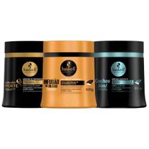 Kit Cronograma Haskell Cabelos Cacheados Cavalo Forte + Infusão de óleos + Cachos Sim 500ml