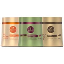 Kit Cronograma Haskell Cabelos com Química Tutano + Bananeira + Mandioca 500ml Kit Cronograma Haskell Cabelos com Química Tutano + Bananeira + Mandioca 500ml