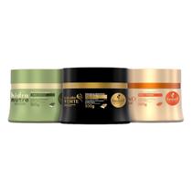 Kit Cronograma Haskell Cabelos Frágeis Cavalo Forte + HidraNutre + Tutano 300ml