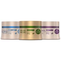 Kit Cronograma Haskell Cabelos Loiros Bendito Loiro + Ametista + Murumuru 300ml