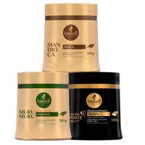 Kit Cronograma Haskell Cavalo F. Mandioca Murumuru 500g Kit Cronograma Haskell Cavalo F. Mandioca Murumuru 500g