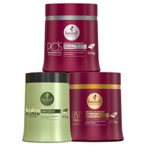 Kit Cronograma Haskell Hidranutre Liso C Força Pós Prog 500g