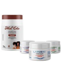 Kit Cronograma Lanox Hidratação Reconstrução + Mel Cola 1kg Kit Cronograma Lanox Hidratação Reconstrução + Mel Cola 1kg