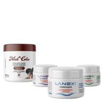Kit Cronograma Lanox Hidratação Reconstrução + Mel Cola 500g Kit Cronograma Lanox Hidratação Reconstrução + Mel Cola 500g