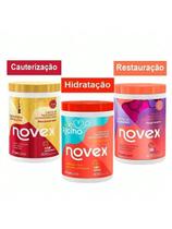 Kit Cronograma Novex 400g Dr. Rícino Querat Abso Colágeno Kit Cronograma Novex 400g Dr. Rícino Querat Abso Colágeno