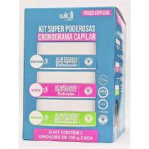 Kit Cronograma Super Poderosas - Nutrição + Hidratação + Reconstrução - Widi Care Kit Cronograma Super Poderosas - Nutrição + Hidratação + Reconstrução - Widi Care