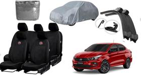 Kit Cronos 2017 a 2023: Capa de Couro, Capa de Cobrir e Limpador de Parabrisa Automotivo Kit Cronos 2017 a 2023: Capa de Couro, Capa de Cobrir e Limpador de Parabrisa Automotivo