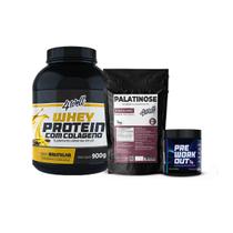 Kit Cross & Endurance Whey Protein 900g + Pré-Treino 300g Limão + Palatinose 500g 4well SABOR:Baunilha Kit Cross & Endurance Whey Protein 900g + Pré-Treino 300g Limão + Palatinose 500g 4well SABOR:Baunilha