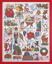 Kit Cross Stitch Design Works Crafts Christmas ABC Sampler Kit Cross Stitch Design Works Crafts Christmas ABC Sampler