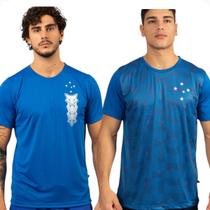 Kit Cruzeiro 2 Camisetas Masculina Sintética Esportiva