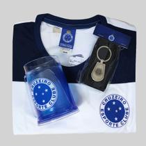 Kit Cruzeiro Oficial - Camisa Grasp + Caneca + Chaveiro - Masculino