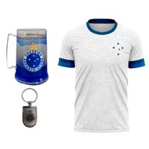 Kit Cruzeiro Oficial - Camisa Scatter + Caneca + Chaveiro - Masculino