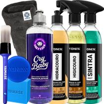 Kit Cry Baby Easytech Higicouro Hidracouro Sintra Fast Vonixx Limpeza, Hidratação e Proteção Total do Veículo Kit Cry Baby Easytech Higicouro Hidracouro Sintra Fast Vonixx Limpeza, Hidratação e Proteção Total do Veículo