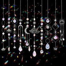 Kit Crystal Suncatchers Worgree, 10 unidades de prisma suspenso de 17 polegadas Kit Crystal Suncatchers Worgree, 10 unidades de prisma suspenso de 17 polegadas