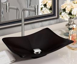 Kit Cuba Concava Sobrepor C/ Torneira Inox e Valvula Click