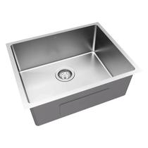 Kit Cuba Cozinha Aço Inox 304 50x40cm com Válvula e Sifão Japi Cinza/Prata Kit Cuba Cozinha Aço Inox 304 50x40cm com Válvula e Sifão Japi Cinza/Prata