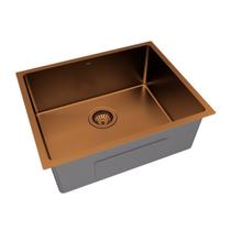 Kit Cuba Cozinha Aço Inox com Válvula e Sifão Japi Kit Cuba Cozinha Aço Inox com Válvula e Sifão Japi
