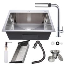 Torneira Gourmet Cozinha SOFTINOX - 2 Jatos, Cromada, Flexível Posicionamento