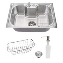 Kit Cuba Cozinha Gourmet 50x40cm Aço Inox 304 Com Acessórios