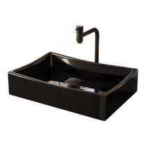 Kit Cuba Dalla Preta com Torneira Inox e Valvula Click Black Kit Cuba Dalla Preta com Torneira Inox e Valvula Click Black