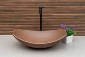 Kit Cuba De Vidro Oval Fosco + Torneira Link + Válvula Click Kit Cuba De Vidro Oval Fosco + Torneira Link + Válvula Click