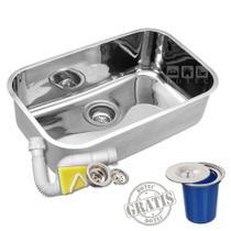 Kit Cuba Docol Inox 304 Alto Brilho N2 56x34x18cm C/ Lixeira