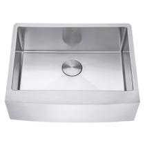 Kit Cuba Farmhouse Aço Inox 1mm Escovado SA105-PP 65,3x51,4x22,8cm + Válvula com Cesto Aço Inox Escovado 4-1/2 Kit Cuba Farmhouse Aço Inox 1mm Escovado SA105-PP 65,3x51,4x22,8cm + Válvula com Cesto Aço Inox Escovado 4-1/2