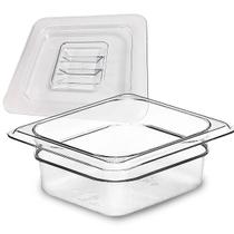 Kit Cuba Gastronômica Acrílico GN 1/6 65mm C/ Tampa GN 1/6 Kit Cuba Gastronômica Acrílico GN 1/6 65mm C/ Tampa GN 1/6