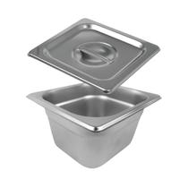 Kit Cuba Gastronômica Gn 1/6 100mm Com Tampa Doceria Açai Kit Cuba Gastronômica Gn 1/6 100mm Com Tampa Doceria Açai