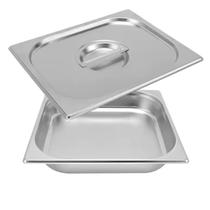 Kit Cuba Gastronômica Inox Gn 1/2 100mm Com Tampa Gn 1/2 Top Kit Cuba Gastronômica Inox Gn 1/2 100mm Com Tampa Gn 1/2 Top