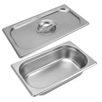 Kit Cuba Gastronômica Inox Gn 1/4 100mm Com Tampa Gn 1/4 Top Kit Cuba Gastronômica Inox Gn 1/4 100mm Com Tampa Gn 1/4 Top