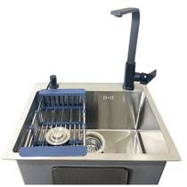 kit cuba Gourmet 50x40cm + Torneira Gourmet Monocomando Cozinha Pai